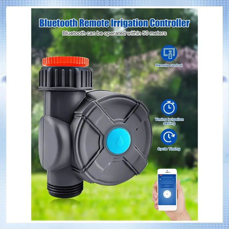 AD-Smart Life Bluetooth Garden Home Irrigation Watering Timer Wifi Water Timer Mobile Phone Remote Controller Easy Install (A)
