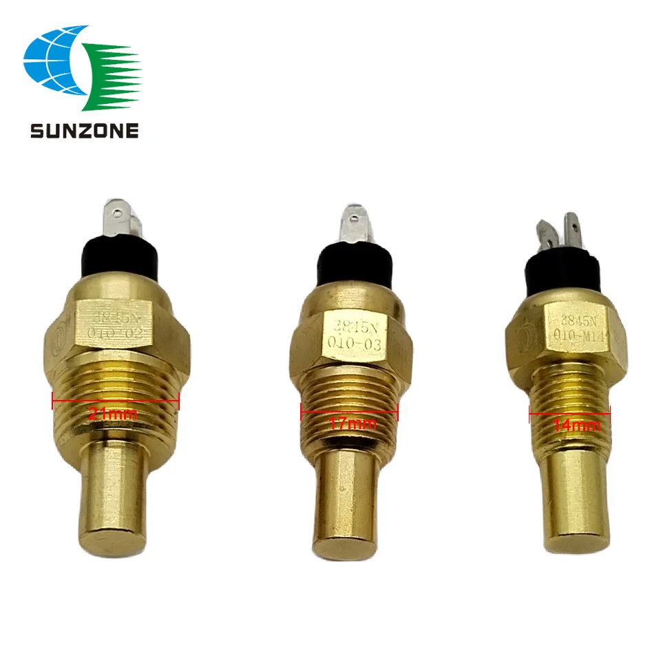 3845N-010-01 Temperature Sensor 3/8NPT 1/2NPT M14 Diesel Engine Water Temp Sensor For Cummins Diesel Engine 6BT 21mm 17mm 14mm