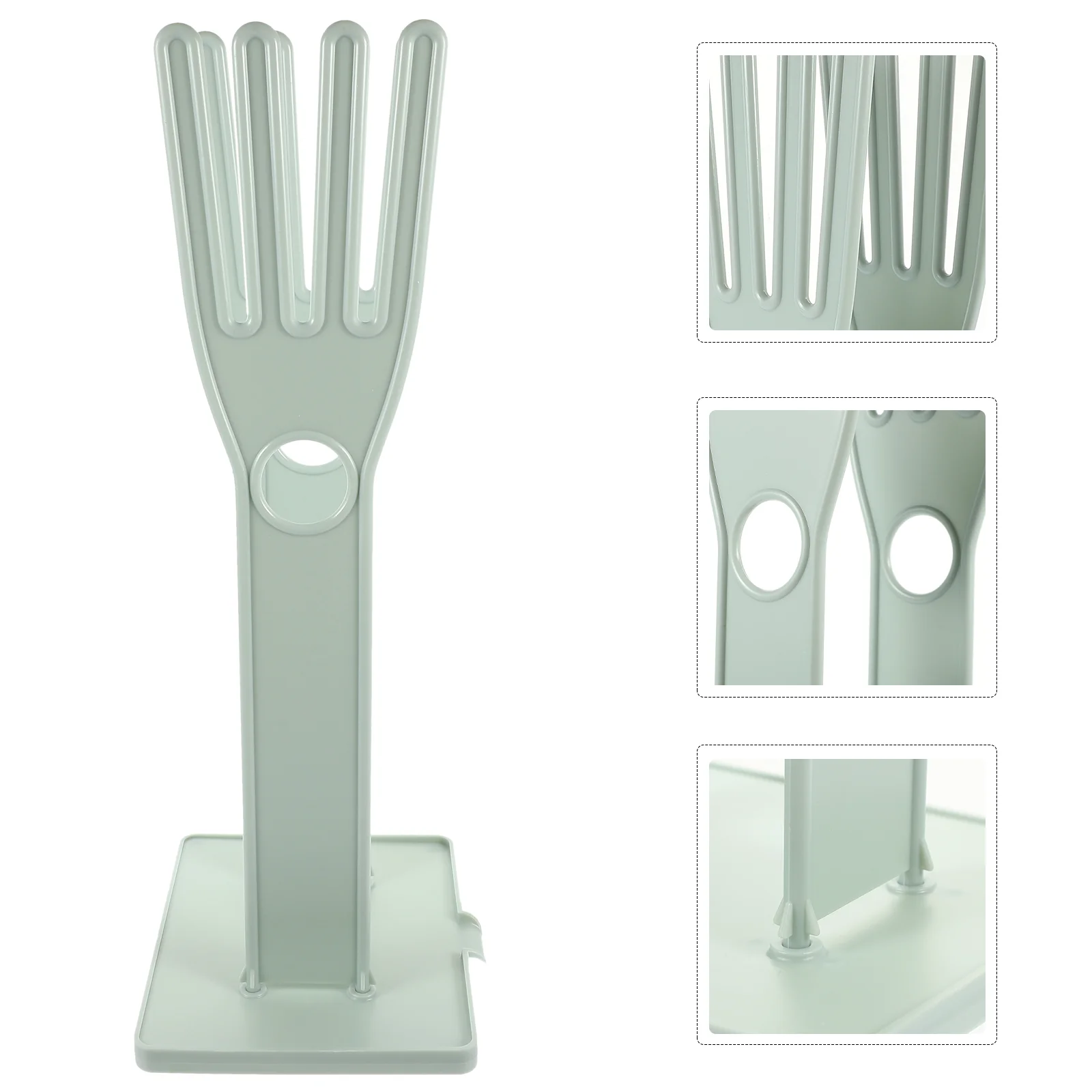 

Creative Kitchen Rubber Gloves Rack Drain Towel Storage Holder Glove Drying Rack Bathroom Storage Shelf (Blue)