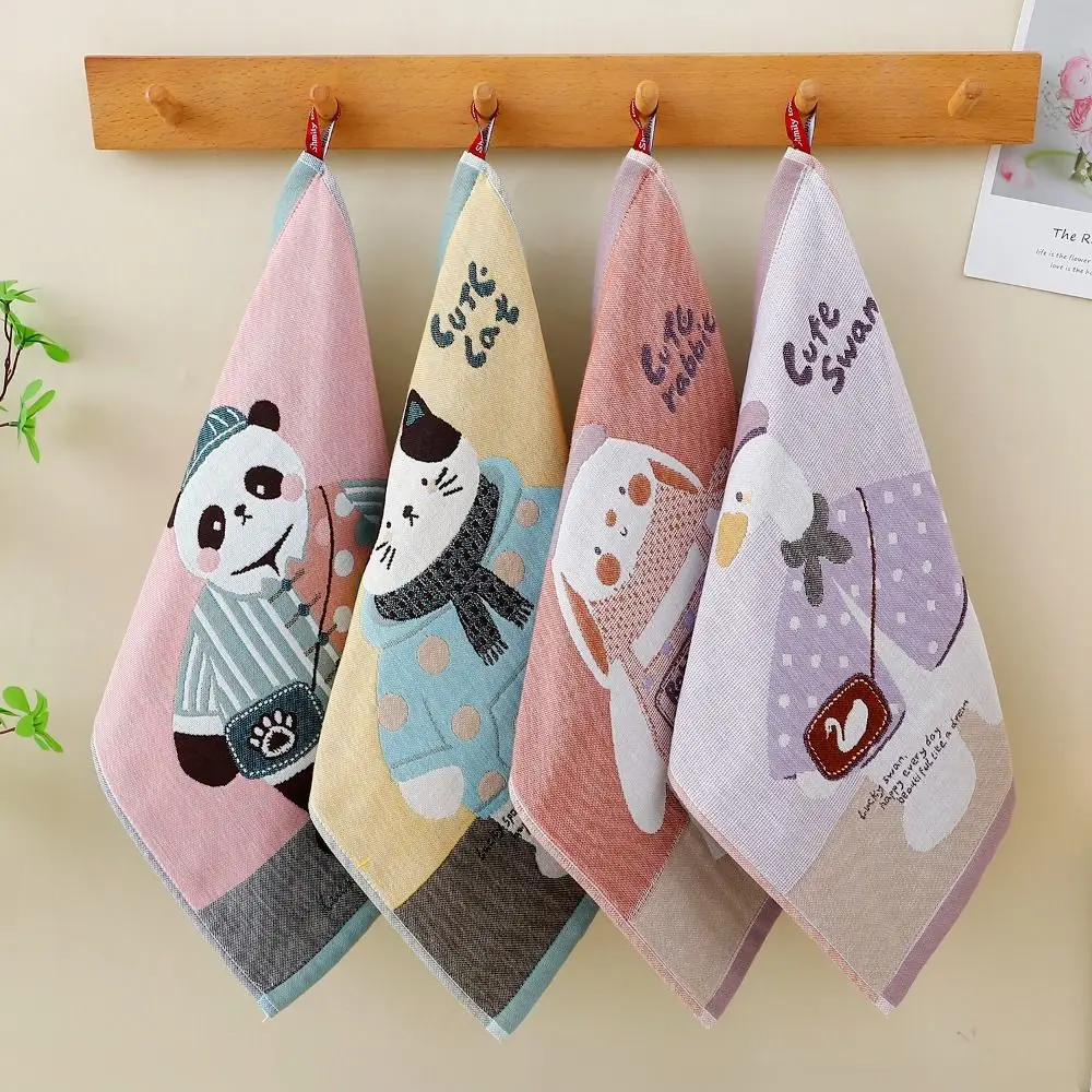 34x40cm Large Hand Towel 4 Layer Cotton Gauze Decorative Kitchen Towel Quick Dry Pure Cotton Dish Cloth Home Restaurant