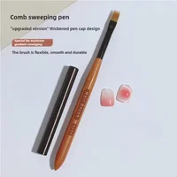 Pinceau de Nail Art Dégradé, Stylo Acrylique Ombre pour Ongles, Pinceaux DIY pour Gel UV, Peinture, Dessin de Fleurs, Outils de Manucure pour Salon 6