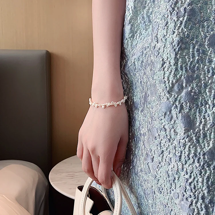 100% Natural Baroque Freshwater Pearl 14K Gold Filled Ladies Bracelet Jewelry For Women Birthday Gifts No Fade