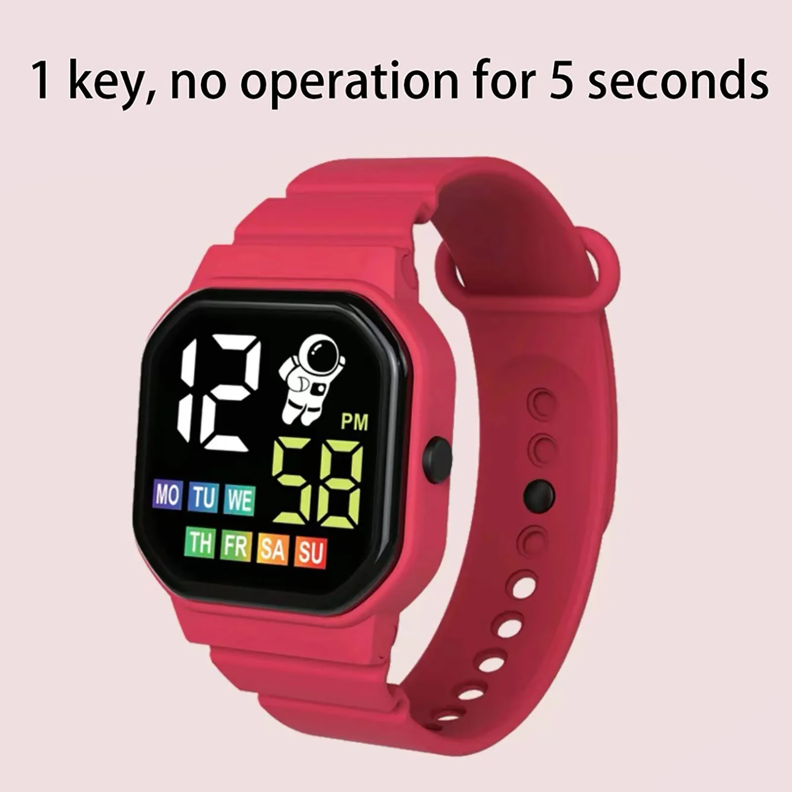 Waterproof Sports Watch For Kids Boy Girl Outdoor Silicone Strap Electronic Watches Children Students LED Digital Wristwatches