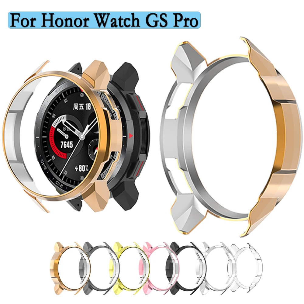 For Honor Watch GS Pro Electroplating PC Protective Case Smart Watch Protection Supports Charging With Shell Frame Accessories