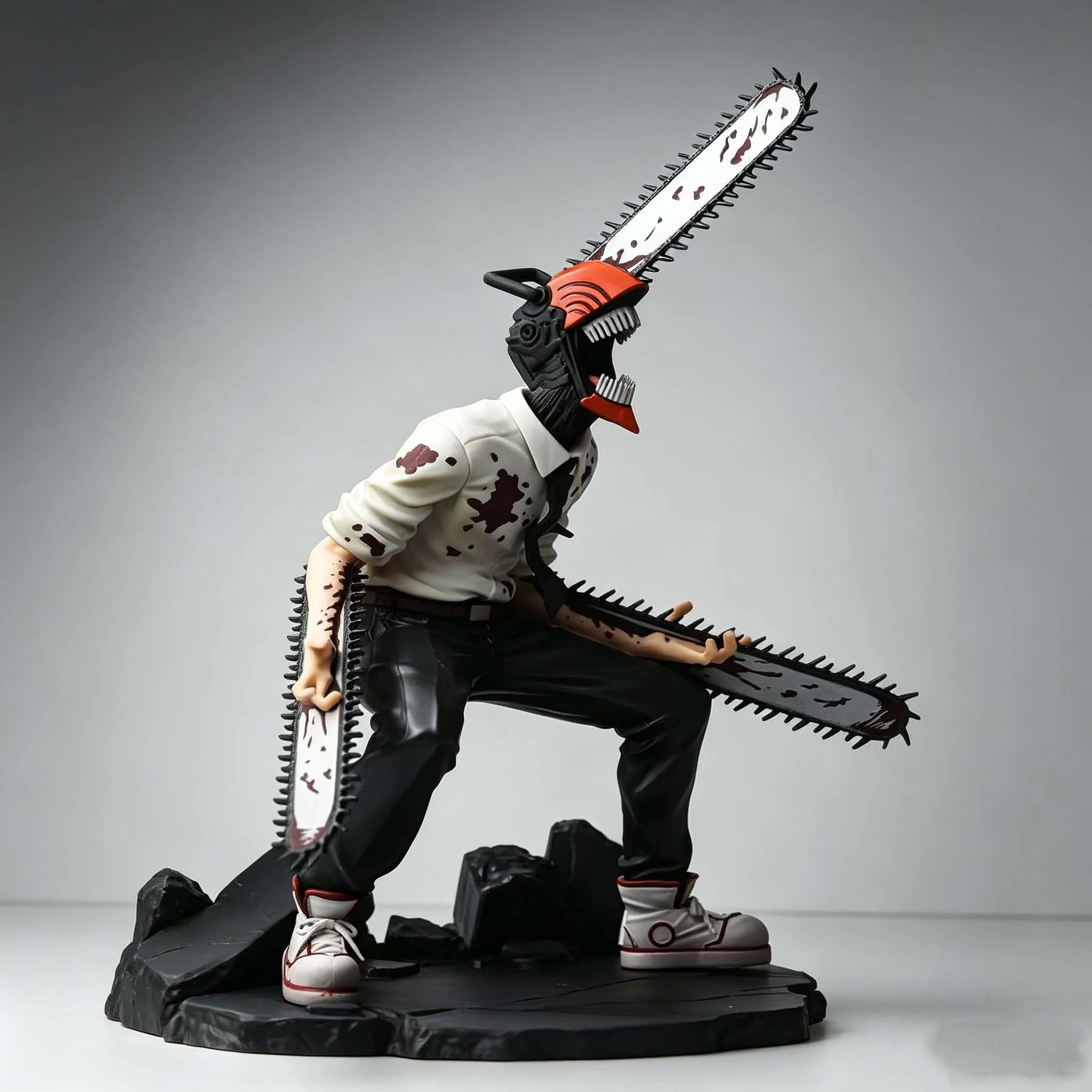 Chainsaw Man Denji Anime-Figur Denji/Power Actionfigur Chainsaw Man Denji Figurine Sammlermodell für Erwachsene Spielzeugpuppe