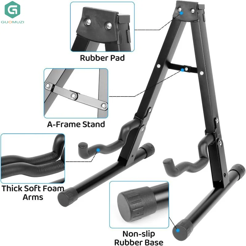 

Portable Guitar Stand String Foldable Tripod Instruments Holder Lightweight Portable Bass Cello Stringed Instrument Stand Holder