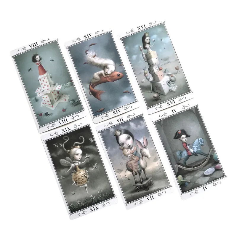 Hot sales Nicoletta Ceccoli Tarot Oracle Card Fate Divination Prophecy Card Family Party Game Toy Tarot 78 Card Deck PDF Guide