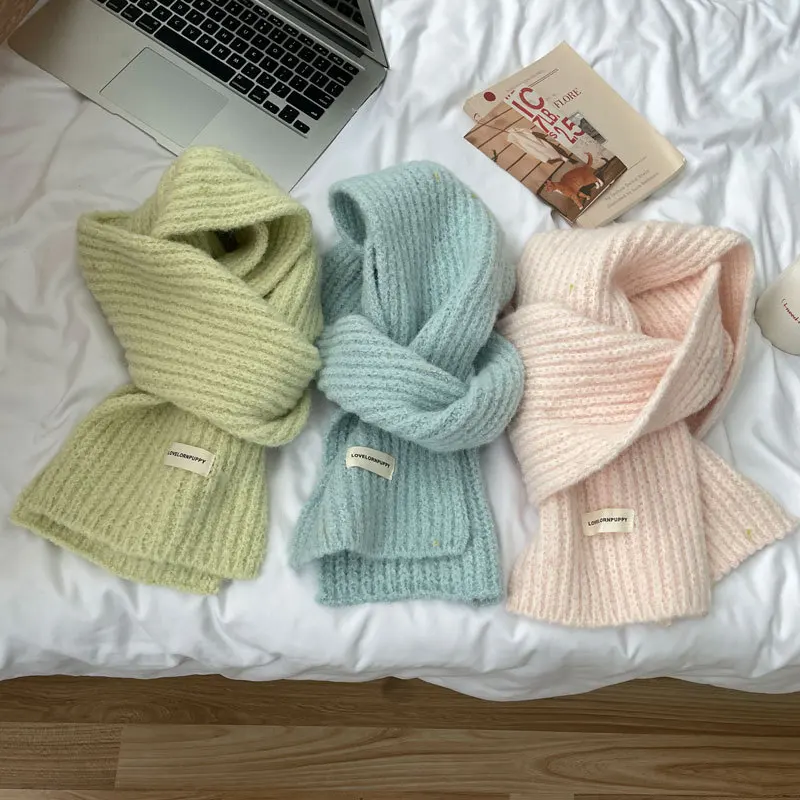 Fashionable Winter Warm Skin-friendly Knitted Scarf