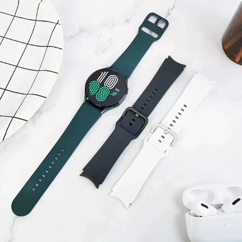 Silicone Strap for Samsung Galaxy Watch 6 5 4 44mm 40mm 5 45mm 20mm Bracelet Galaxy Watch6 4 Classic 47mm 43mm 46mm 42mm Band
