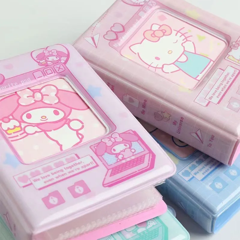 Sanrio Hello Kitty Kuromi  Cinnamoroll Card Book 3 Inches Cartoon Polaroid Album Guka Storage Album A Holiday Gifts for Girls