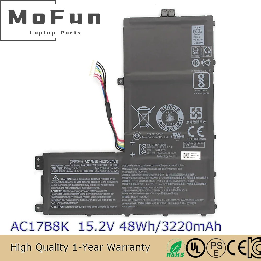 New Genuine AC17B8K Battery for Acer Swift 3 SF315-52G SF315-52 4ICP5/57/81 51AK