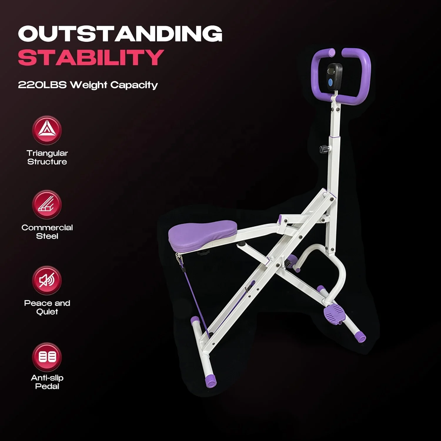 Factory Directly Sale Adjustable Resistance Total Crunch Exercise Mechanical Horse Riding Machine