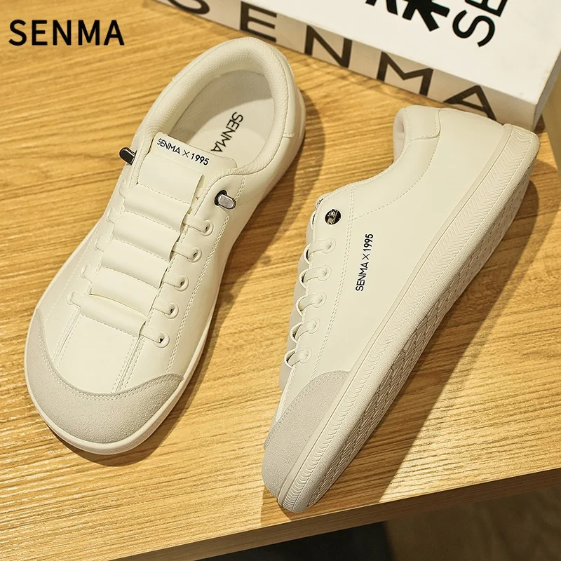 

SENMA Mens Wide Toe Barefoot Shoes 2025 Luxury Zero Drop Casual Sneakers Comfortable Flats Shoes Breathable Slip On Walking Shoe