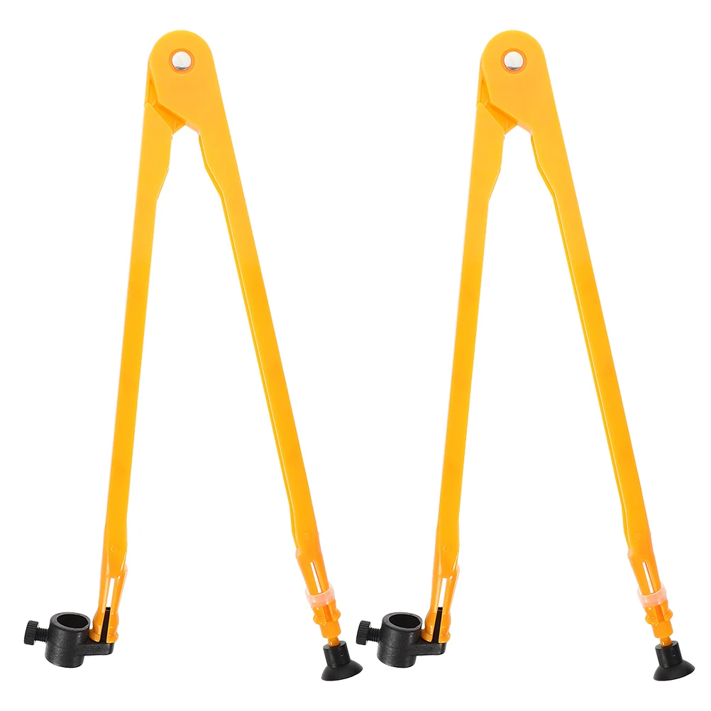 

2 Pcs for Plastic Compass Whiteboard Huge Magnetic Orange Classroom Demonstration