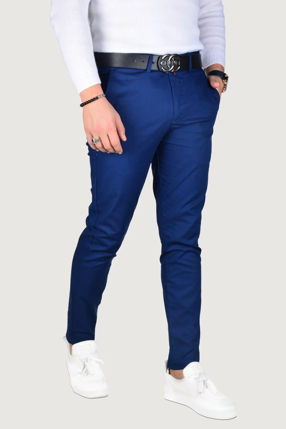 Men's Clothing Overalls Pants Trousers Slim Fit Linen For Office & Work Flexible Comfortable Tight-Fitting Stylish Smart Casual