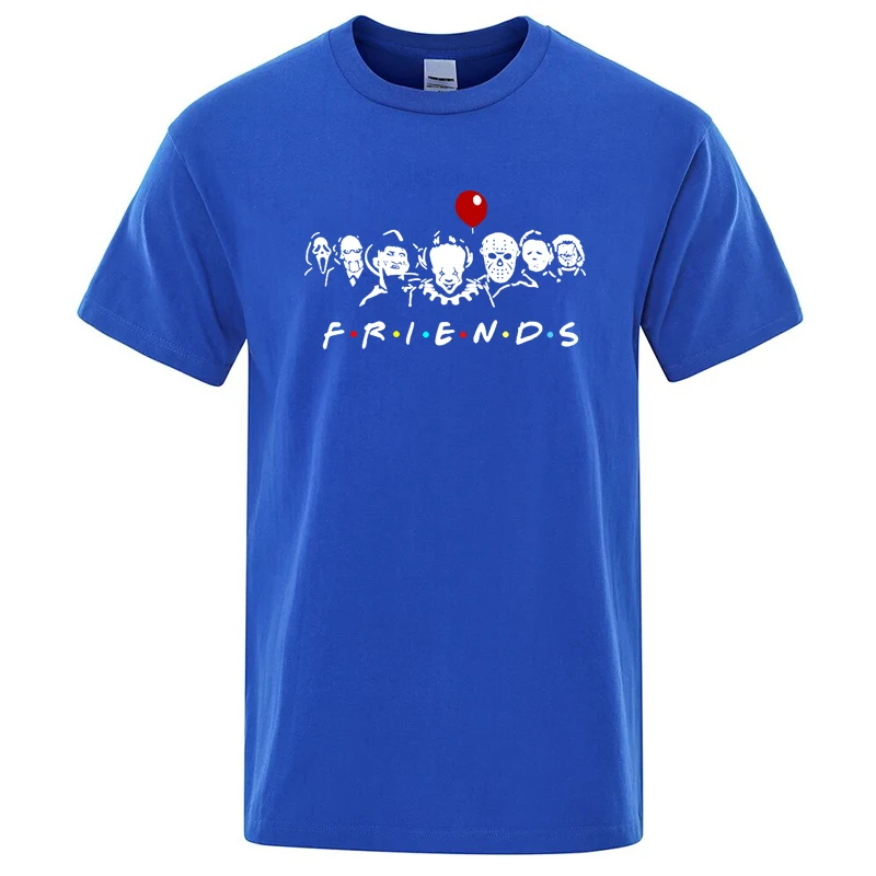 Herren-T-Shirt aus hochwertiger Baumwolle (100 %) mit lustigem Freunde-Print, locker geschnittenes Sommer-T-Shirt mit O-Ausschnitt für Männer – Detail 3