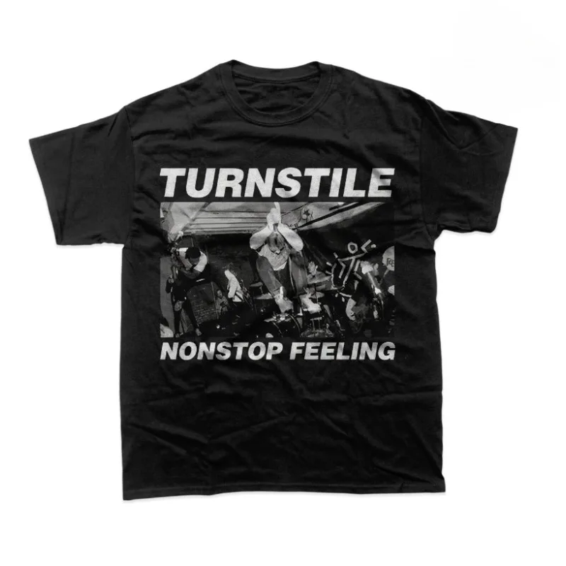 Camiseta Unisex Turnstile - Camiseta Nonstop Feeling - Merchandising de Banda Musical - Camiseta con Gráfico de Artista para Regalo