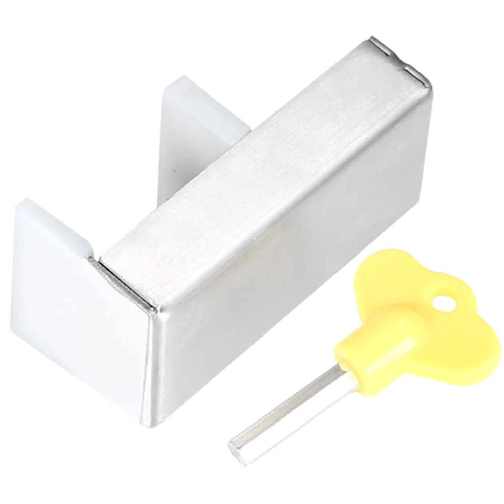 

1 Set Stainless Steel Window Safety Sliding Door Child Proof Lock Durable Home Security Glass Door Lock Metal Window Limiter