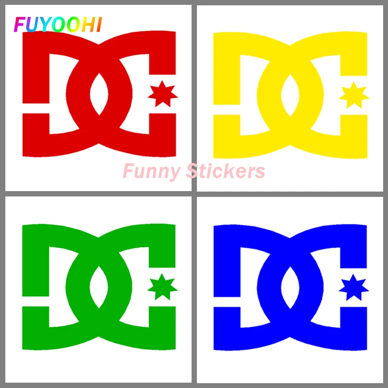 FUYOOHI Play Stickers DC Block Car Stickers Funny Creative Decals Decoration for Fuel Tank Cap Windshield Auto Tuning Styling