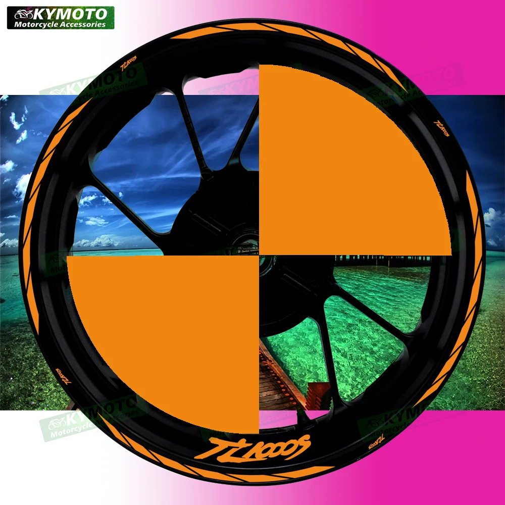 

Для TL1000S TL 1000S аксессуары для мотоциклов 17-дюймовые наклейки на передние и задние колеса обтекатель светоотражающие наклейки украшения