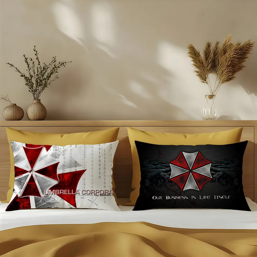 R-Residents Game Evil Q D cushion cover Sofa living Room Office Rectangle Pillow Home Coffee Shop Bedding Hit product