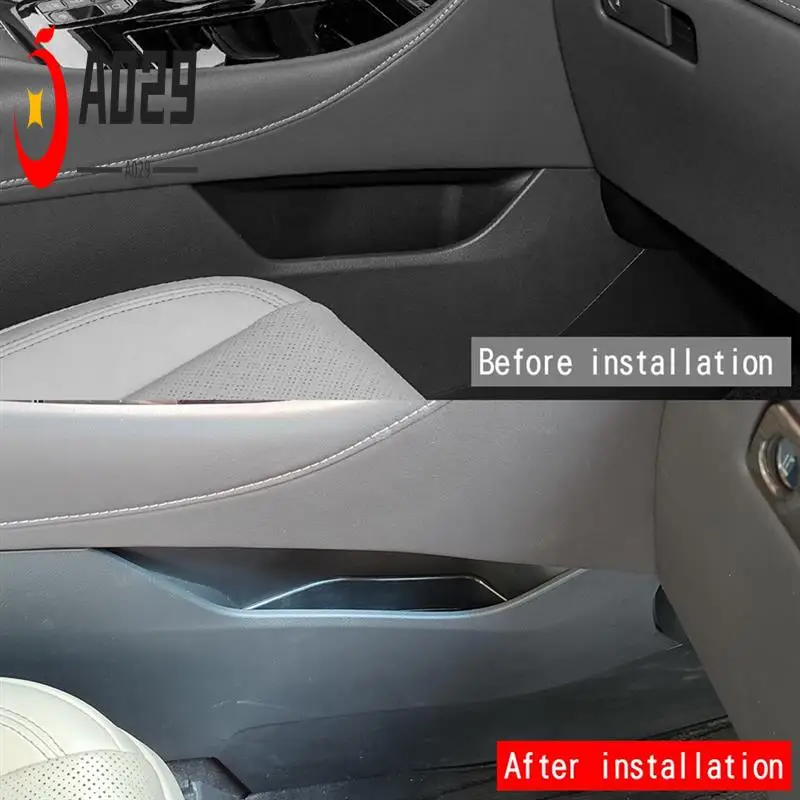 

A029-Car Center Console Lower Side Storage Box For Toyota ALPHARD 40 Series 2023+ Passenger Seat Side Storage Box