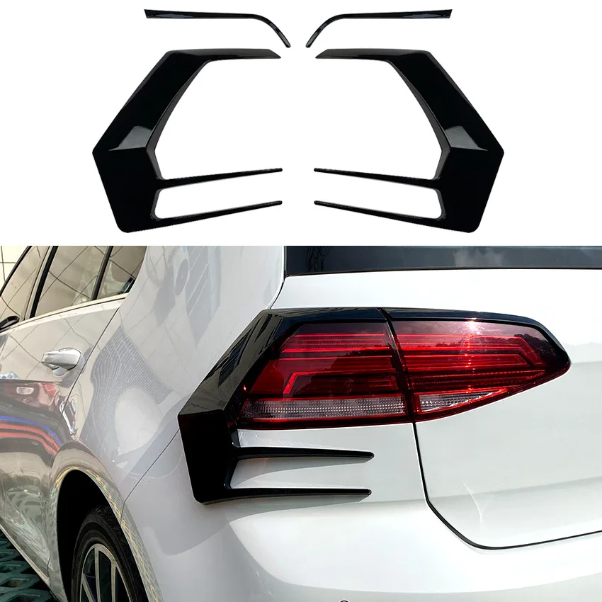 Rear Bumper Splitter Canard Spoiler Auto Exterior Parts For VW Golf 7.5 MK7.5 R Rline 2017-2020 Rear Wind  Appearance/Taillight