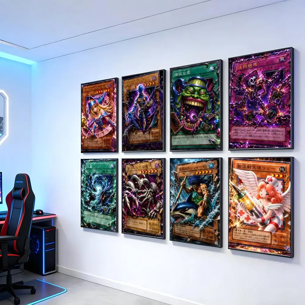 YuGiOh Card Poster Poster Artistic Stylish Wall Art For Home Office Bathroom‌ Decor Living