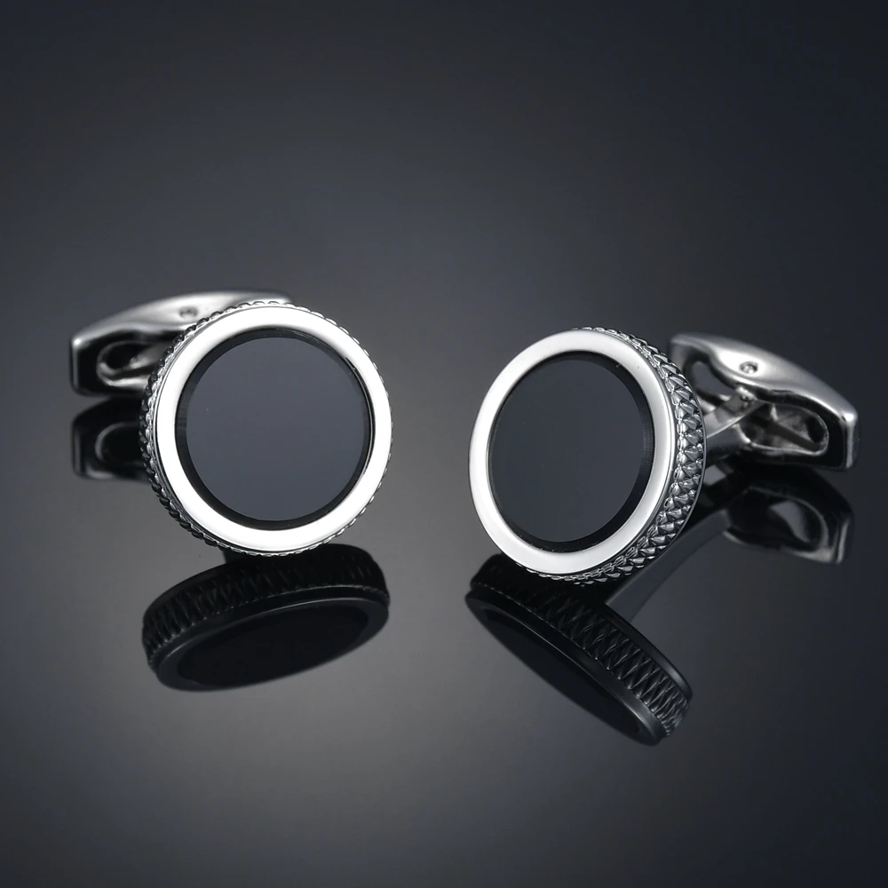 남성 브랜드 블랙 커프 링크 도매 단추 하이 퀄리티 라 - Cufflinks Men Stainless Steel Luxury 리뷰 및 가격