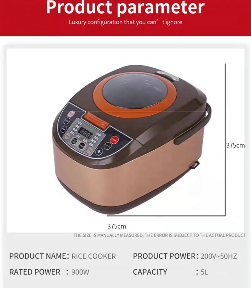 customize  multi function smart kitchen electric cooking pot intelligent automatic  rice cooker