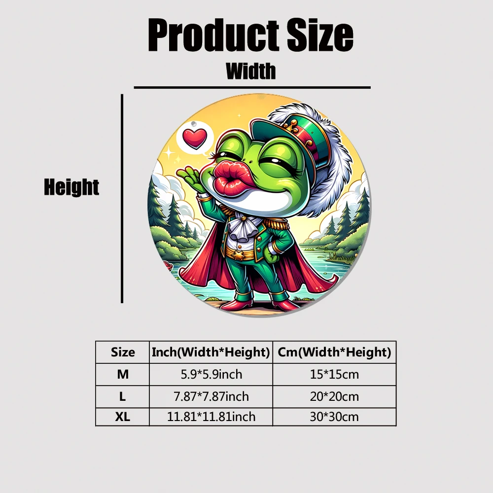 

1 pc cartoon Frog prince Acrylic Plastic Suncatcher Window Hanging Print Acrylic Discs Glass Pattern Kids Room Decor