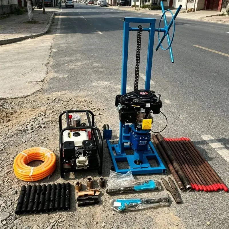 Customized Drilling Machinery with CE Certification, Multi-functional Small Water Well Drilling Rig Widely Praised Online