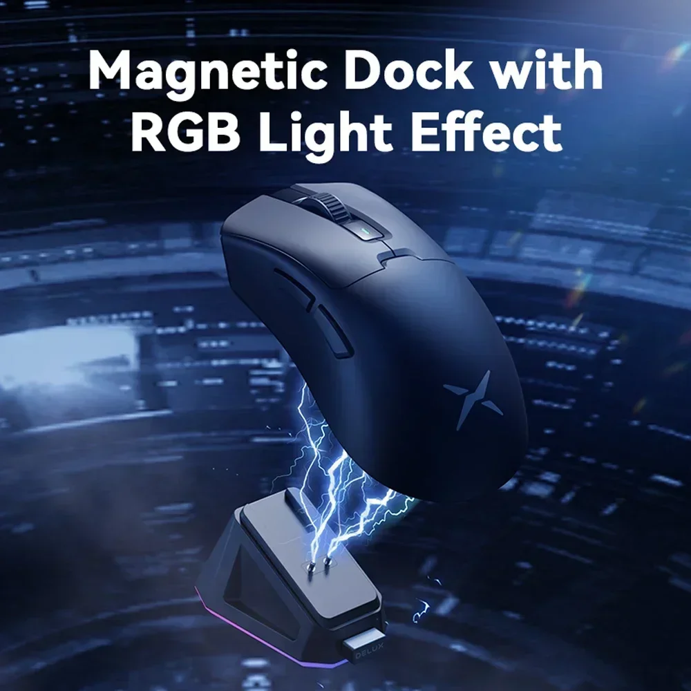 M900 PRO ゲーミングマウス Delux M900 PRO Wireless Gaming Mouse Ergonomic 8K Polling Rate