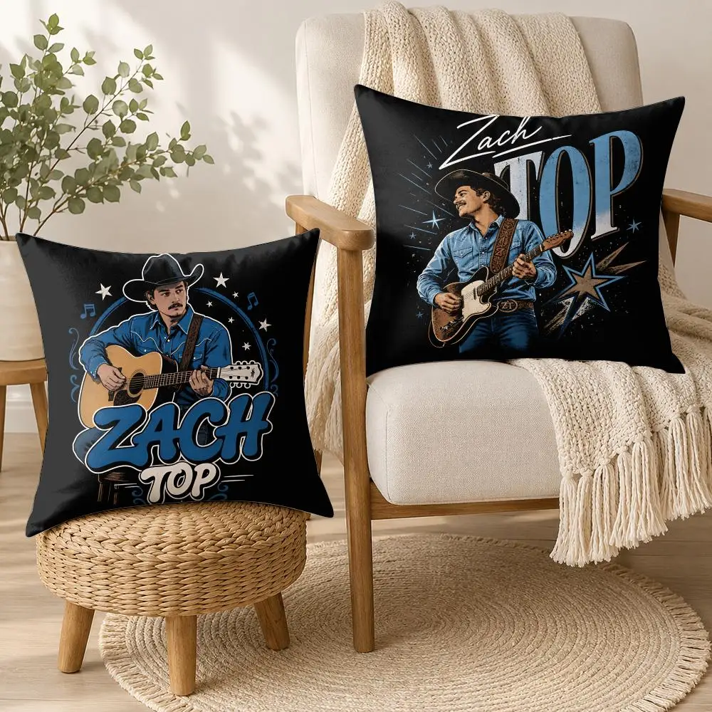 Z-Zach Bryan Rapper Cool Cushion Cover Square Decorative Throw Pillow 40x40cm For Sofa Bedroom Living Room Home Decor