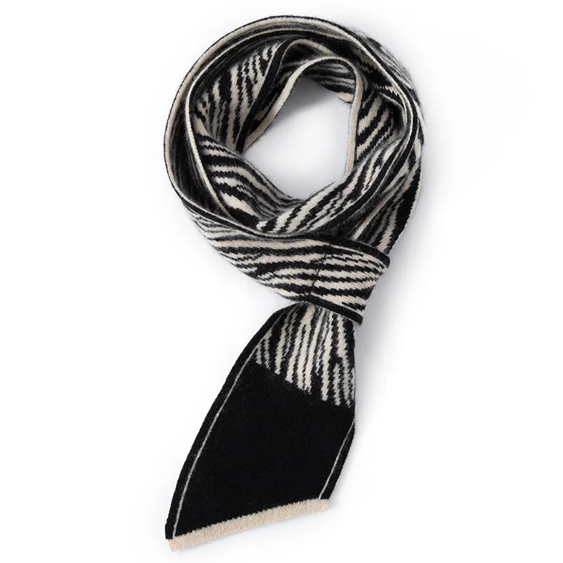 

Women's 100% Pure Cashmere Scarf for Winter Soft Comfortable Knitted Short Fashion Casual Neck Warmer for Cold Weather