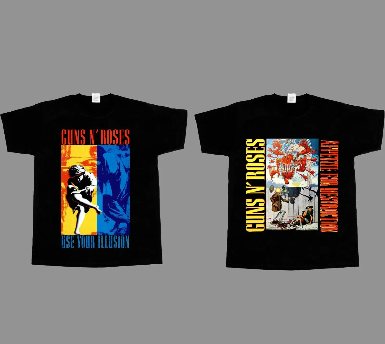 Guns N Roses Use Your Illusion Axl Rose Slash New T-Shirt