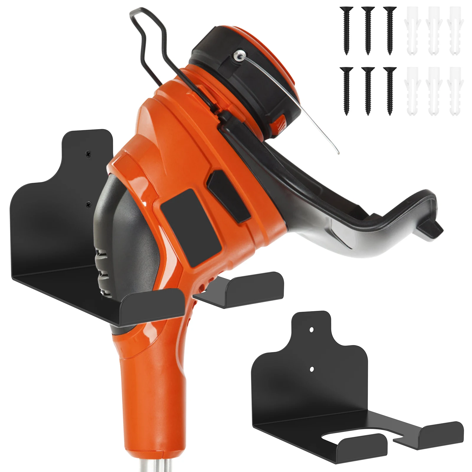 

2/1pcs Garage Organizer Trimmer Rack arden Power Tool Hanger Weed Whackers Holder Wall Mounted for Grass Trimmer, Hedge Trimmer