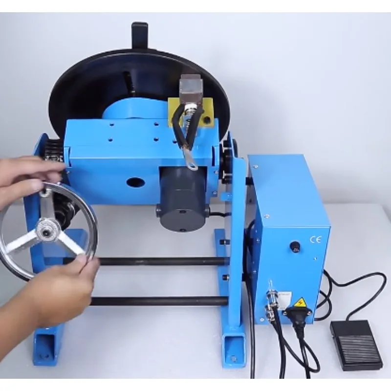 ff.&lAutomatic Rotating Welding Positioner 30kg 50kg Bench Welding Turntable For TIG MIG Arc Welding Pipe Flange Rotary Table-h#