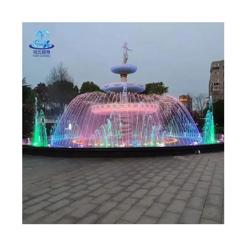 

Factory Direct Sales Waterscape Dancing 1.5m-30m LED Light Effect Garden Music Fountain Equipment