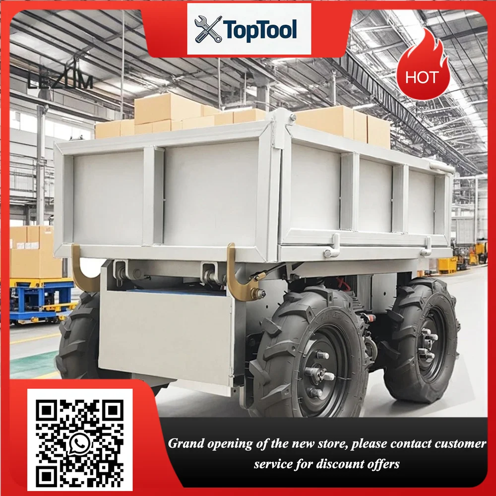 D600 Electric  4x4 Remote Control Transport Vehicle Mini Cargo Dumper Trailer for Farm Orchard All Terrain - Factory Direct