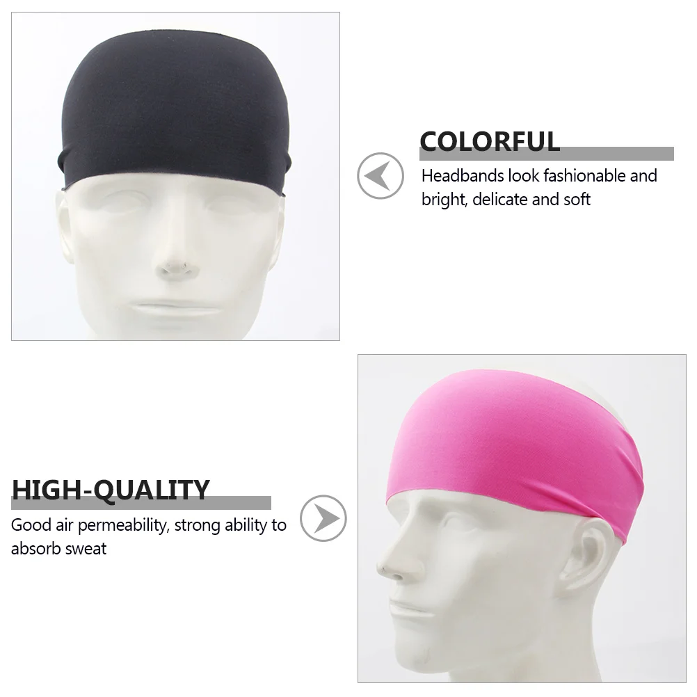 5 Pcs Sports Bandana Wear-resistant Headbands Hair Yoga Headwear Milk Silk Headwrap