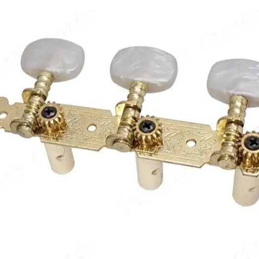 

Тройные колышки для классической гитары, колки для настройки, колки для настройки, пластиковый столб с белой жемчужной головкой