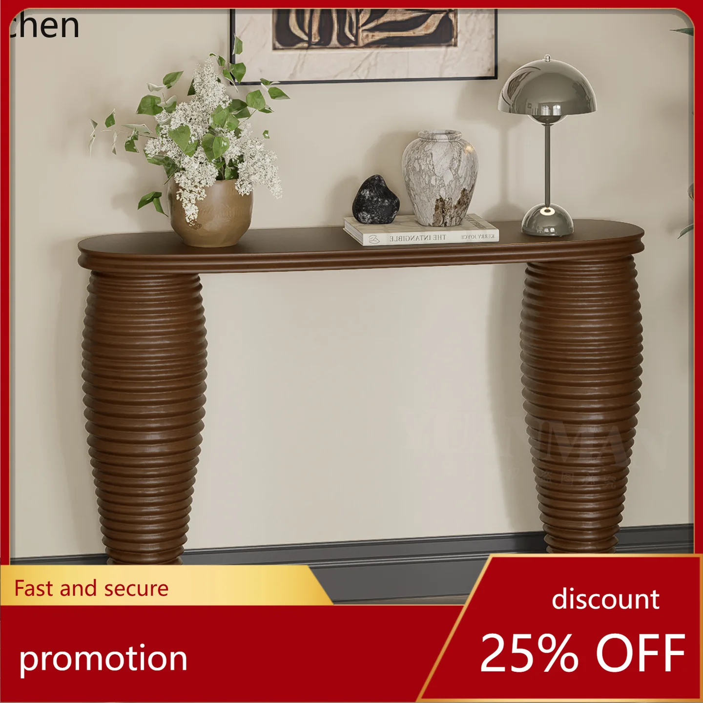 

YFY Solid Wood Entryway Table Entryway Console Decorative Homestay Entryway Table