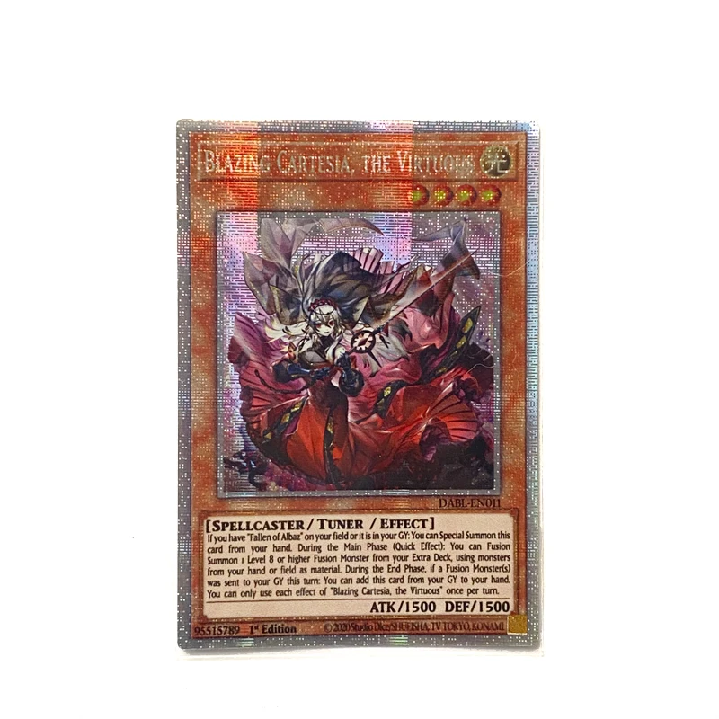 ORICA YUGIOH DIY Proxy Cards Blazing Cartesia the Virtuous Fallen of Albaz Non-Original