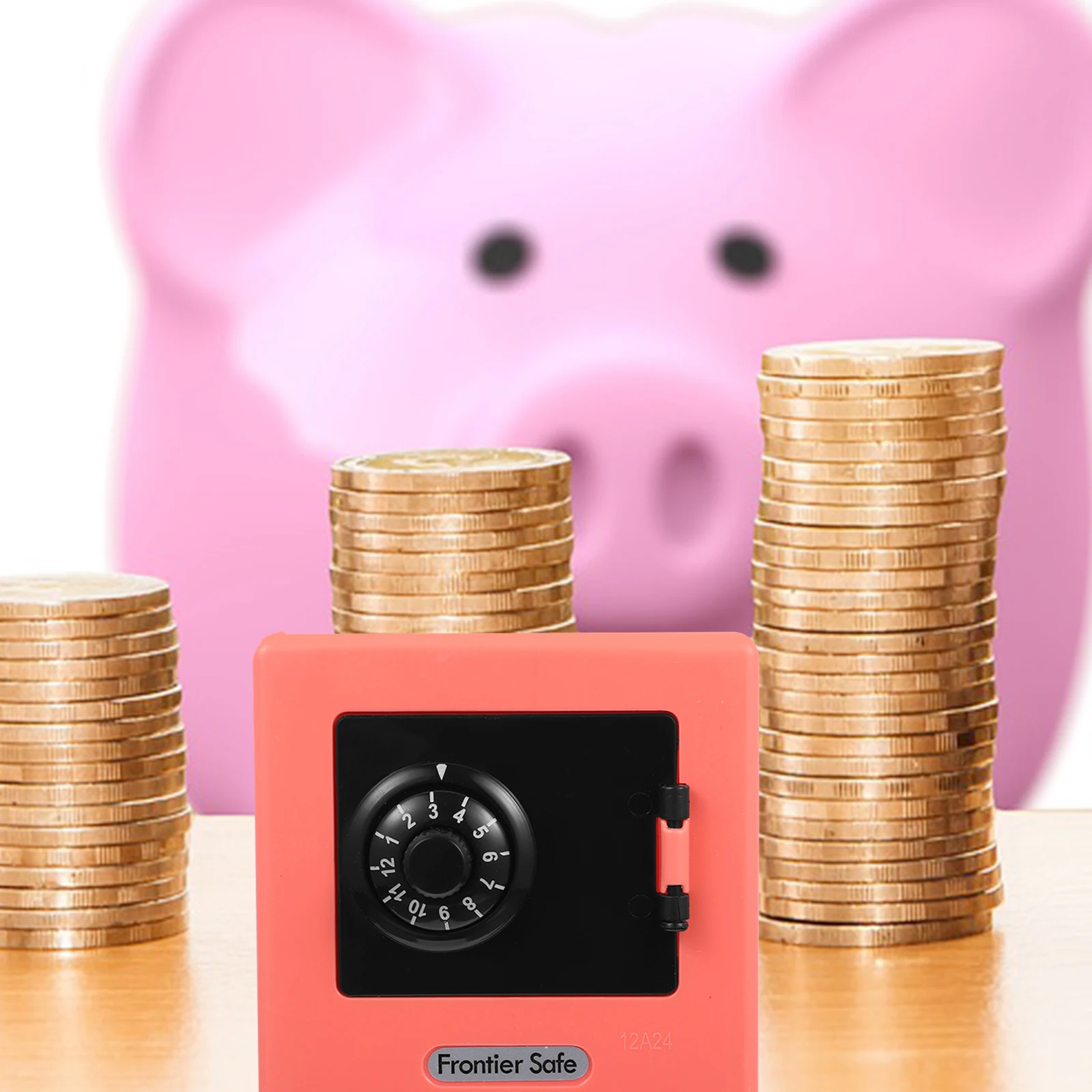 Plastic Children Mini Strongbox Password Lock Safe Small Money Box Desktop Storage Organizer Kids Money Container