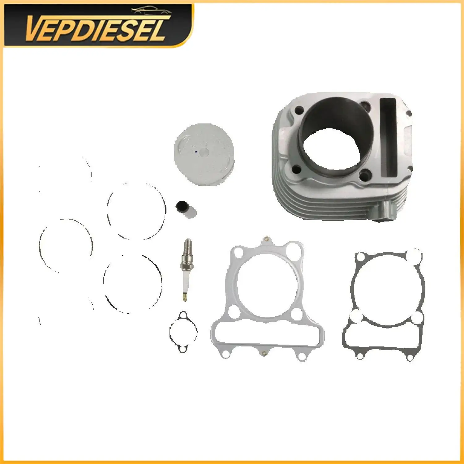 70mm Bore Cylinder Piston Gasket Top End Kit for FOR Yamaha XT225 TTR225 TTR230 1992-2016