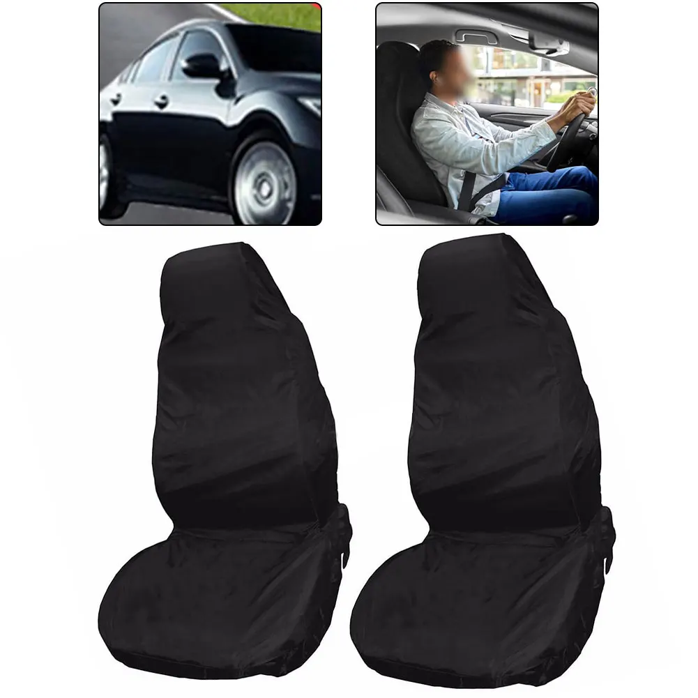 

Car Front Seat Covers 2PCS Waterproof Non Slip for For work For workshop Vehicles Suitable for Most Standard Cars