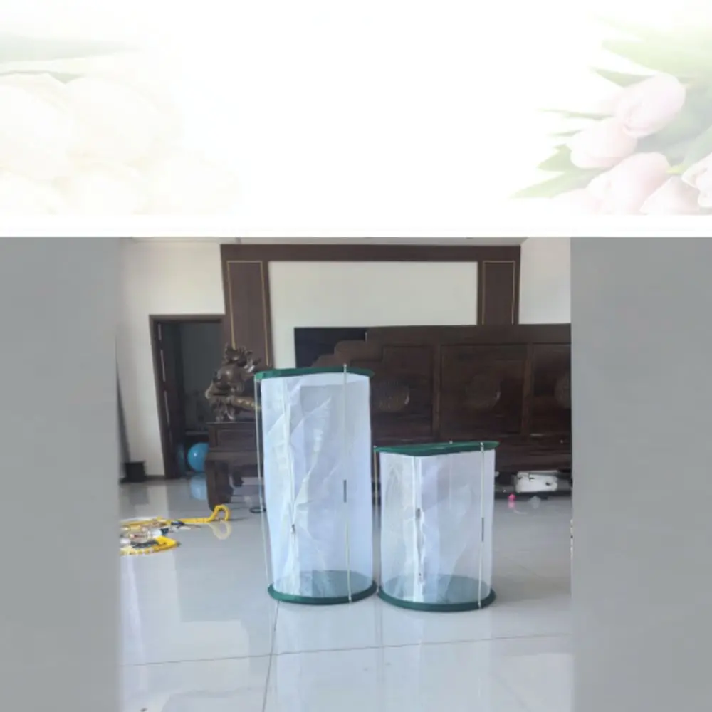 Plant Growth Observation Cage Foldable Mesh Net Protector Breathable Insect Shield Garden Greenhouse Covering Supplies