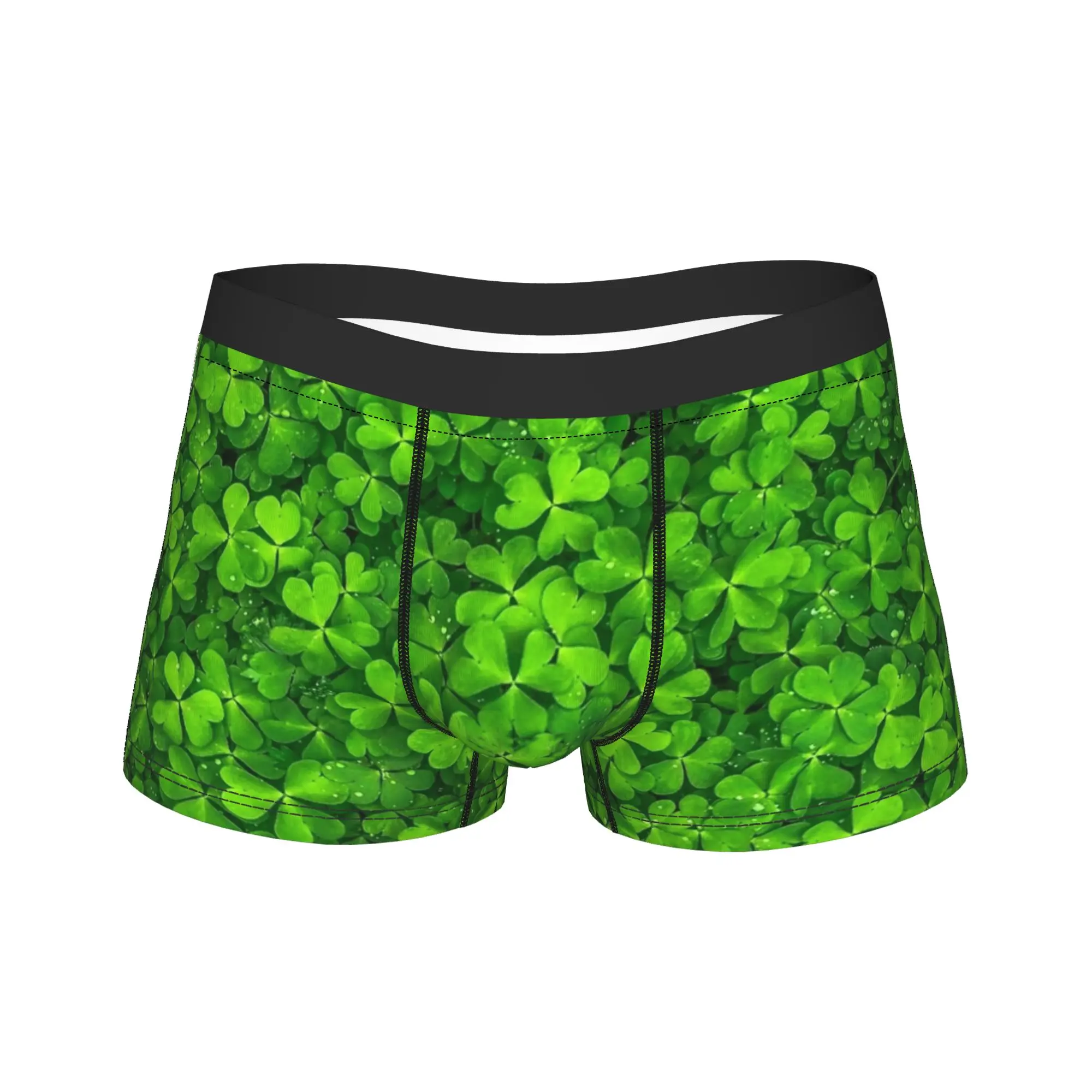 

Saint St Patricks Day Boxer Brief Underwear Hot Sale Men Soft Trend Boxershorts Pattern Plus Size Panties