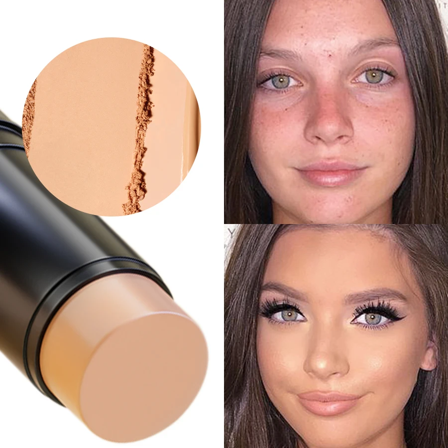 1PC フェイス Foudation コンシーラースティック長期的なくまコレクター輪郭コンシーラーペン韓国メイク女性のための顔 Cosme